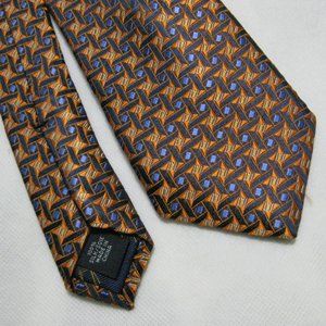 TED BAKER Heavy Silk Geometric Neck Tie